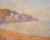 克劳德 莫奈 : Cliff at Pourville in the Morning